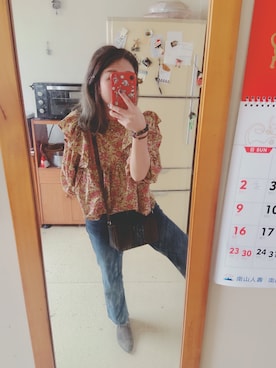 「PULL&BEAR（プルアンドベア）のアイテム（その他トップス）」を使った、培333さん（レディース・153cm）の春コーディネート