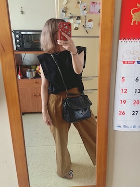 「LOVFEE（ラッフィ）のアイテム（トップス）」を使った、培333さん（レディース・153cm）の秋コーディネート