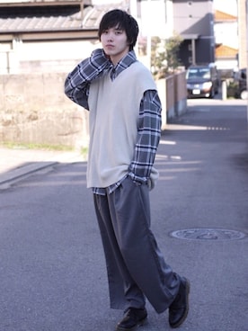 Kazuhiro Hamadaさん(メンズ・175cm)の春コーディネート