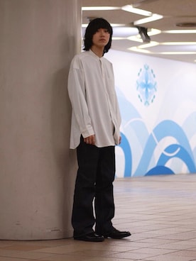 「ROTOL（ロトル）のアイテム（パンツ）」を使った、Kazuhiro Hamadaさん（メンズ・175cm）の春コーディネート