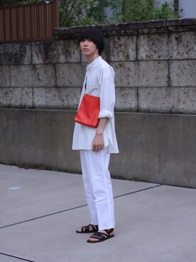 「Silvano Sassetti（シルバノサセッティー）のアイテム」を使った、Kazuhiro Hamadaさん（メンズ・175cm）の夏コーディネート