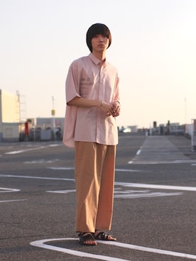 「Silvano Sassetti（シルバノサセッティー）のアイテム」を使った、Kazuhiro Hamadaさん（メンズ・175cm）の夏コーディネート