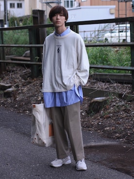 Kazuhiro Hamadaさんの「＜Steven Alan＞ TC CLASSIC TAPERED PANTS/パンツ」を使ったコーディネート