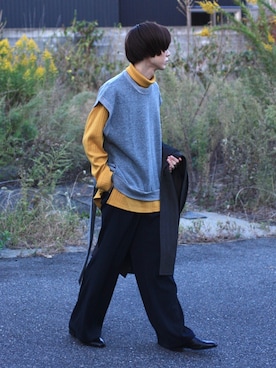 「APOCRYPHA.（アポクリファ）のアイテム（ジャケット/アウター）」を使った、Kazuhiro Hamadaさん（メンズ・175cm）の秋コーディネート