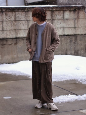 「DELICIOUS（デリシャス）のアイテム」を使った、Kazuhiro Hamadaさん（メンズ・175cm）の冬コーディネート