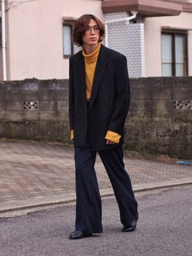 Kazuhiro Hamadaさん（メンズ・175cm）の冬コーディネート