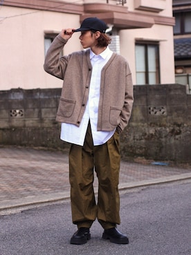 「DELICIOUS（デリシャス）のアイテム」を使った、Kazuhiro Hamadaさん（メンズ・175cm）の冬コーディネート