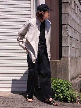 「APOCRYPHA.（アポクリファ）のアイテム（トップス）」を使った、Kazuhiro Hamadaさん（メンズ・175cm）の春コーディネート