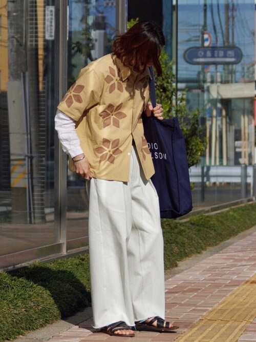 niche.（ニッチ）の「＜Niche. (ニッチ) ＞ FLOWER WORK S/SHIRT