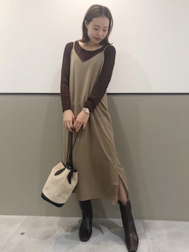 「story.（ストーリー）のアイテム」を使った、mihoさん（レディース・160cm）の秋コーディネート