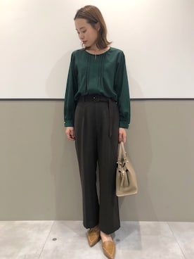 「story.（ストーリー）のアイテム」を使った、mihoさん（レディース・160cm）の秋コーディネート