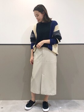 「SUPERGA（スペルガ）のアイテム」を使った、mihoさん（レディース・160cm）の秋コーディネート