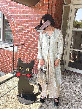 「CLEIO（クレイオ）のアイテム（シャツワンピース）」を使った、tsuigekin0otsuboneさん（レディース・164cm）の春コーディネート