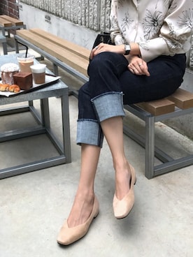 「クリスマス」｜「アイテム（バレエシューズ）」を使った、SAPPUN(サプン公式)さん（レディース・168cm）の冬コーディネート