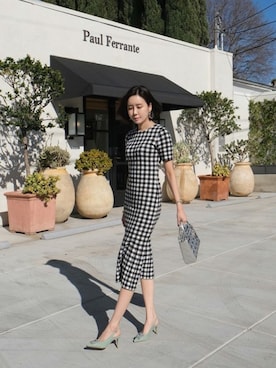 「アイテム（パンプス、イエロー系）」を使った、SAPPUN(サプン公式)さん（レディース・168cm）の冬コーディネート