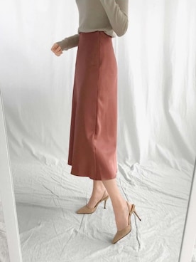 「アイテム（パンプス、イエロー系）」を使った、SAPPUN(サプン公式)さん（レディース・168cm）の春コーディネート