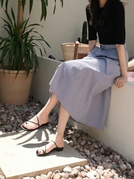 「SAPPUN（サプン）のアイテム」を使った、SAPPUN(サプン公式)さん（レディース・168cm）の夏コーディネート