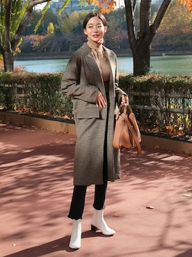 「SAPPUN（サプン）のアイテム」を使った、SAPPUN(サプン公式)さん（レディース・170cm）の冬コーディネート