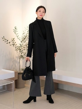 「韓国ファッション」｜SAPPUN(サプン公式)さん（レディース・170cm）の冬コーディネート