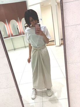 yui使用「CAPRICIEUX LE'MAGE（ツイスト2WAYスカート）」的時尚穿搭