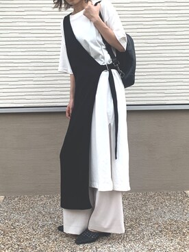 yui使用「JEANASIS（サイロスーピマBIG TEEワンピース/Tシャツ/ビッグシルエット/836134）」的時尚穿搭