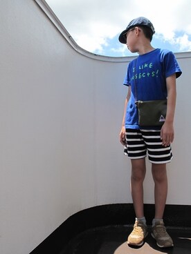 「STUDIOUS SELECT（ステュディオスセレクト）のアイテム」を使った、paguさん（キッズ・140cm）の夏コーディネート