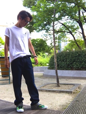 「PRPS（ピーアールピーエス）のアイテム」を使った、U-suiさん（メンズ・169cm）の秋コーディネート