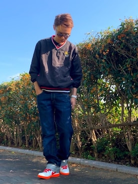 「PRPS（ピーアールピーエス）のアイテム」を使った、U-suiさん（メンズ・169cm）の秋コーディネート