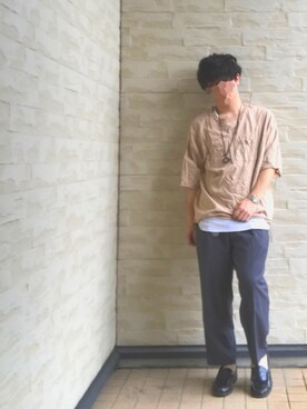 しろ。さん（メンズ・167cm）の春コーディネート