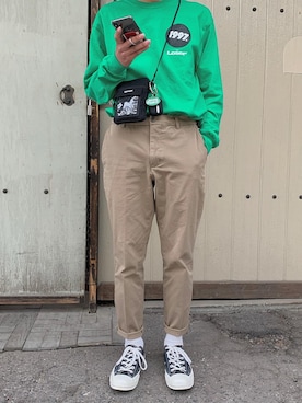 「youthloser」｜yoneさん（メンズ・168cm）の春コーディネート