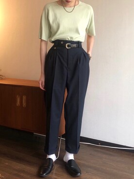 「サマーニット」｜azuさん（レディース・158cm・10代）の夏コーディネート
