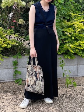 「BLESS（ブレス）のアイテム（バッグ）」を使った、azuさん（レディース・158cm）の夏コーディネート