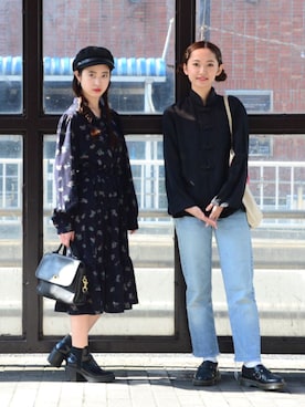 「アイテム（ドレスシューズ）」を使った、あわつまいさん（レディース・153cm）の春コーディネート