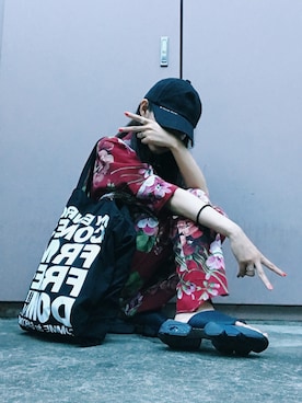 「N.HOOLYWOOD（N.ハリウッド）のアイテム（サンダル）」を使った、あわつまいさん（レディース・153cm）の夏コーディネート