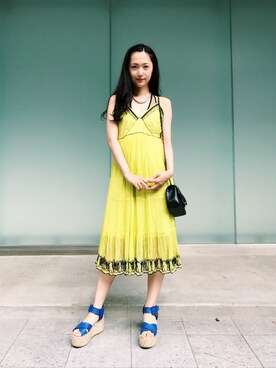 「aliceMcCALL（アリスマッコール）のアイテム」を使った、あわつまいさん（レディース・153cm）の夏コーディネート