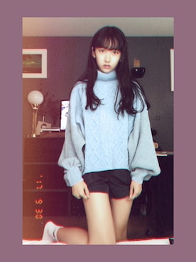 「miu miu（ミュウミュウ）のアイテム（パンツ）」を使った、あわつまいさん（レディース・153cm）の秋コーディネート