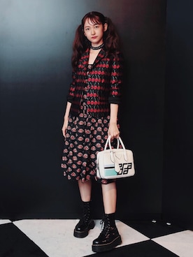「PRADA（プラダ）のアイテム（ワンピース/ドレス）」を使った、あわつまいさん（レディース・153cm）の秋コーディネート