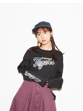 「アイテム（スカート）」を使った、あわつまいさん（レディース・153cm）の秋コーディネート