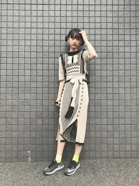 「mame（マメ）のアイテム」を使った、あわつまいさん（レディース・153cm）の秋コーディネート