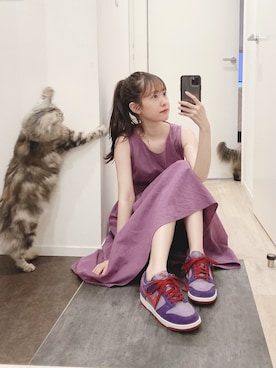 「Elenore（エレノア）のアイテム」を使った、あわつまいさん（レディース・153cm）の夏コーディネート