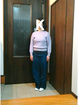 「ラベンダー」｜亀子さん（レディース・162cm）の春コーディネート