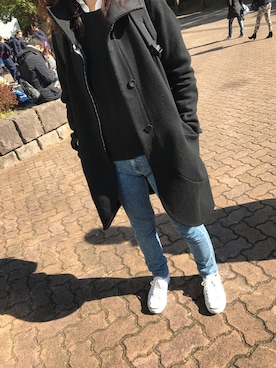 「io（イオ）のアイテム（その他アウター）」を使った、chizuさん（レディース・160cm）の冬コーディネート