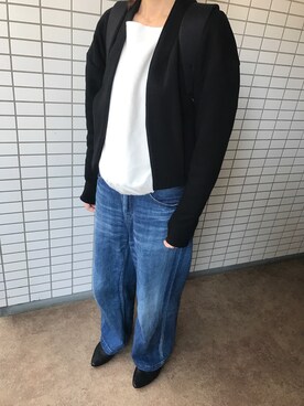 「バブーシュ」｜「アイテム（ブルゾン）」を使った、chizuさん（レディース・160cm）の春コーディネート
