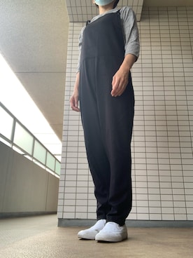 「RED CHOP WORKS（レッドチョップワークス）のアイテム（オールインワン・サロペット）」を使った、chizuさん（レディース・160cm）の夏コーディネート