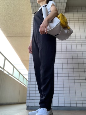 「RED CHOP WORKS（レッドチョップワークス）のアイテム（オールインワン・サロペット）」を使った、chizuさん（レディース・160cm）の夏コーディネート