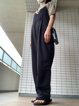 「united arrows」｜「アイテム（オールインワン・サロペット）」を使った、chizuさん（レディース・160cm）の夏コーディネート