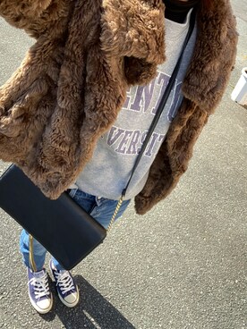 ♡さん（レディース・159cm）の冬コーディネート