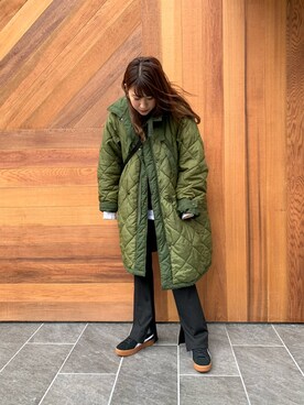 「PUMA」｜「アイテム（モッズコート）」を使った、cariiinさん（レディース・165cm）の春コーディネート