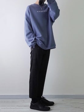 「DOOPZ（ドープス）のアイテム（スラックス）」を使った、seiさん（メンズ・180cm）の冬コーディネート