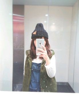 「Arnold Palmer（アーノルドパーマー）のアイテム（オールインワン・サロペット）」を使った、yuiさん（レディース・150cm）の秋コーディネート